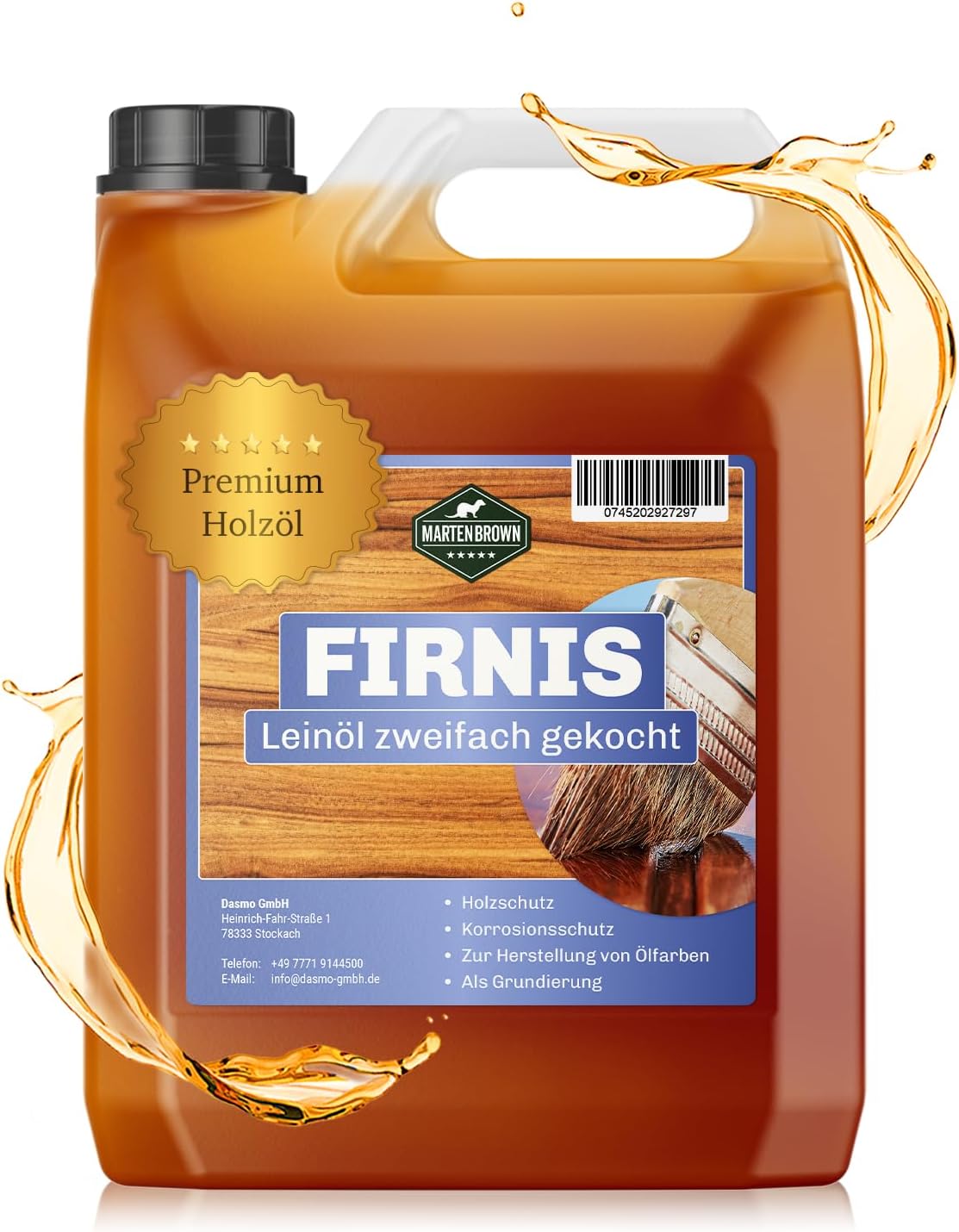 Olio di lino cotto – 5 l