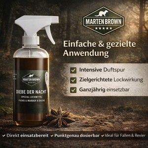 Martenbrown® Lockmittel Duftstoff für Marder 500ml