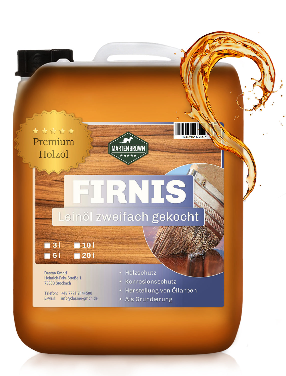 Martenbrown®  Leinölfirnis farblos