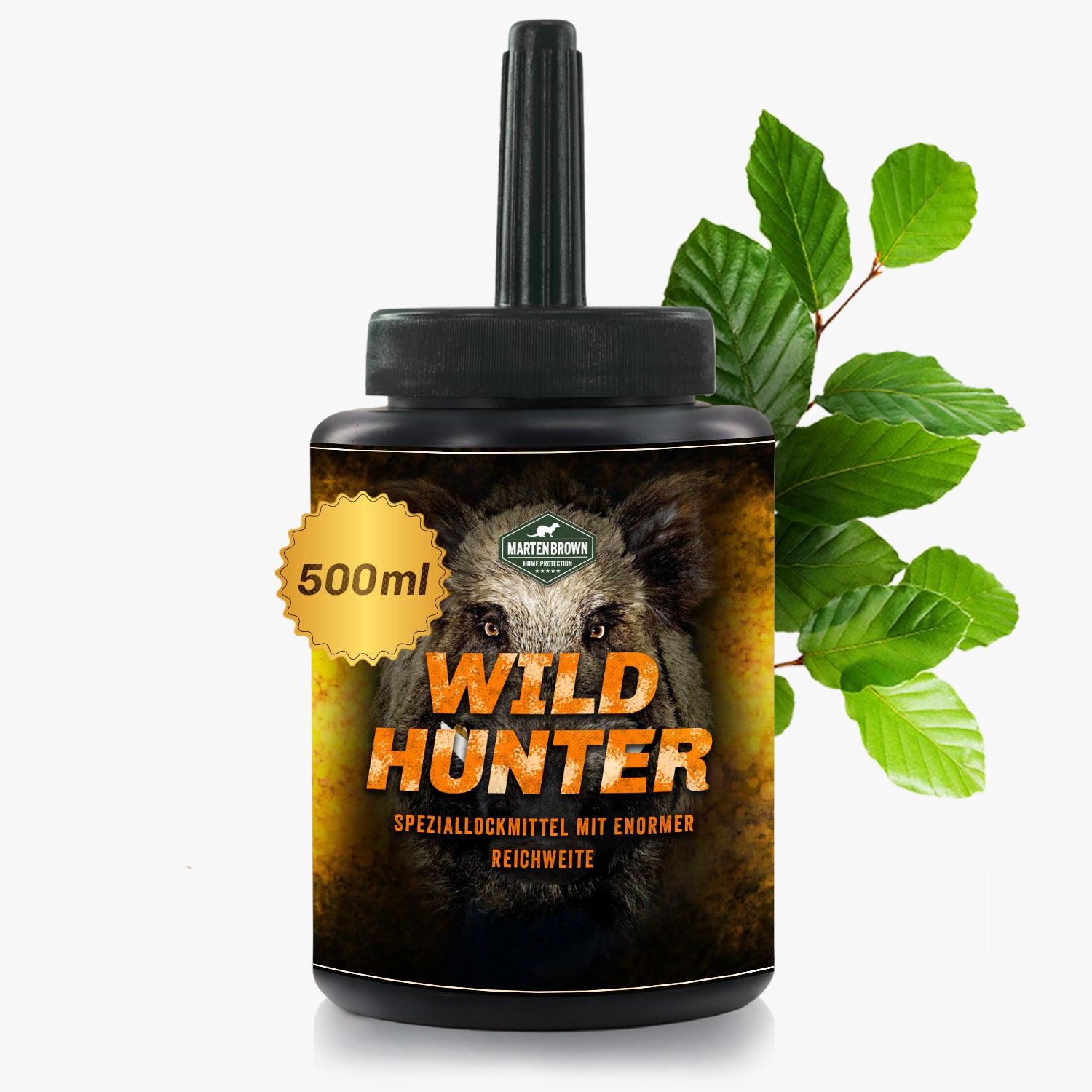 Martenbrown® Wildhunter [500ml] Lockmittel für Schwarz- und Rotwild