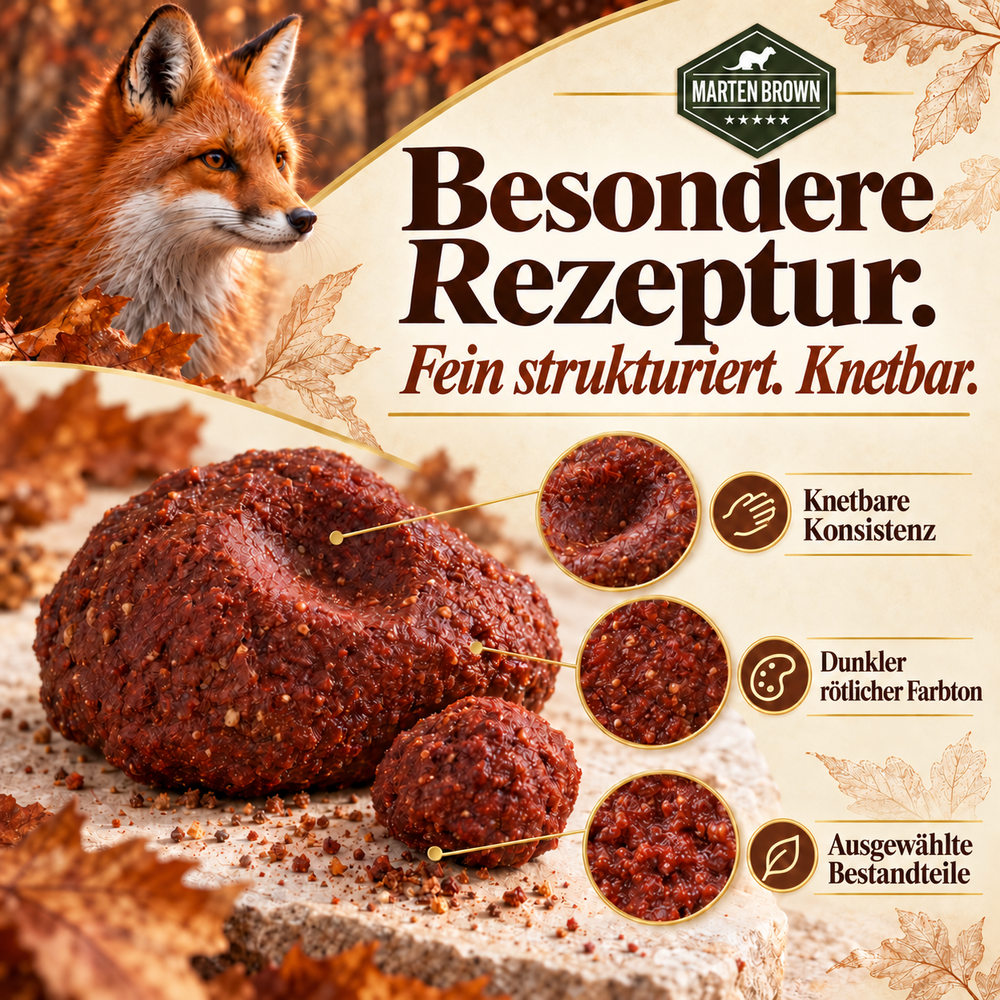 Martenbrown Waldläufer: fórmula especial y textura fina